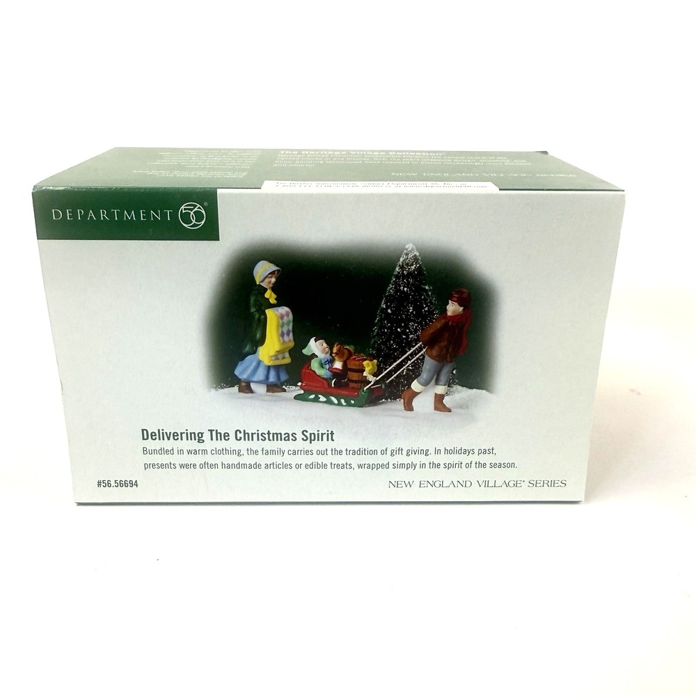 Department 56 New England Village Delivering the Christmas Spirit 56694 Rare